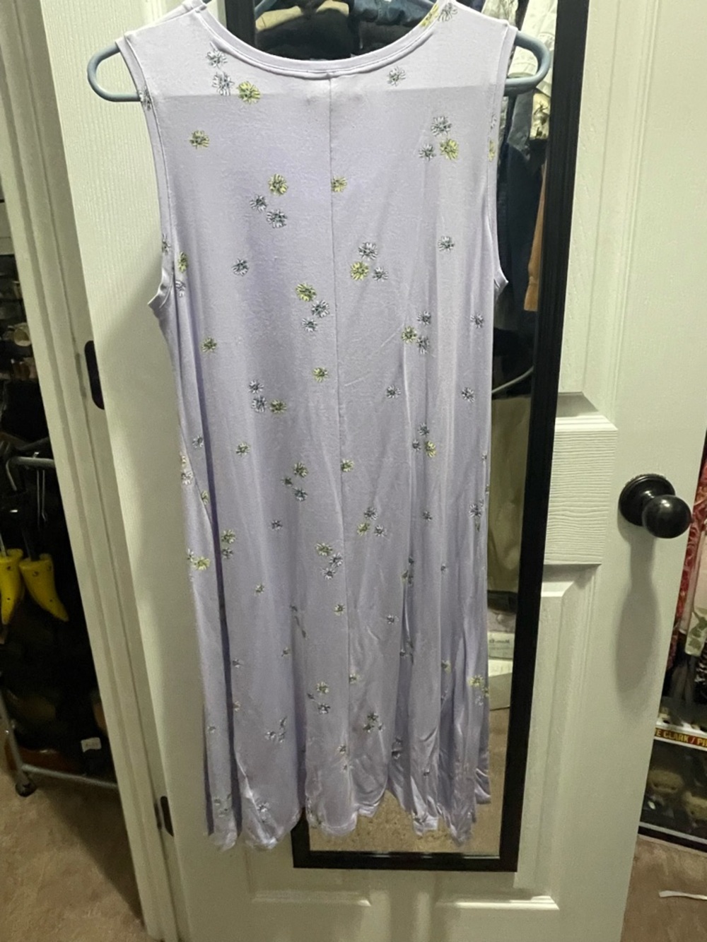 Style & Co. Lavender Sleeveless Floral Maxi Dress